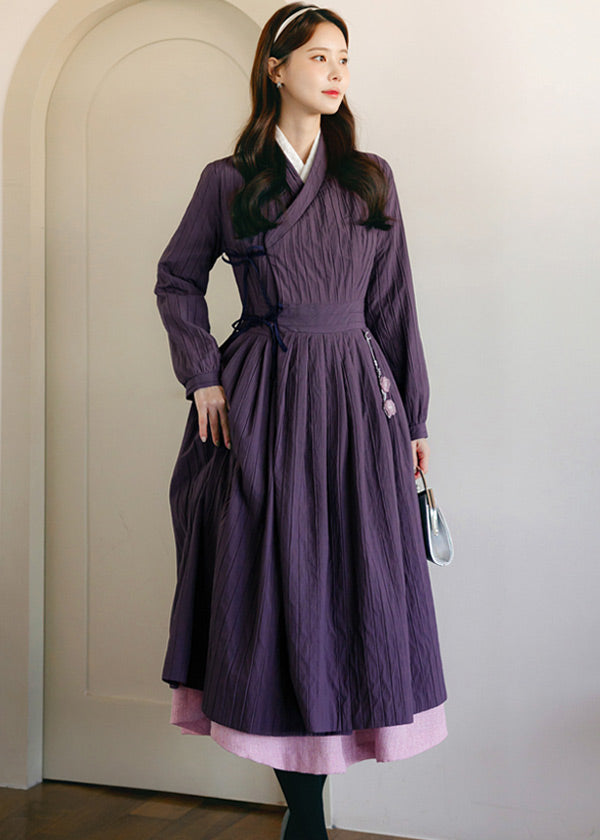 Lavender Cloud Modern Hanbok Dress – Joteta Korean Online Shop