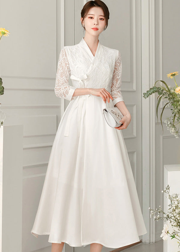 Korean White Dress White Dress Korean Style Long White Korean Dress White Dress Baju Korean White Dress White Dress Korean Style Long White Korean Dress White Dress Baju