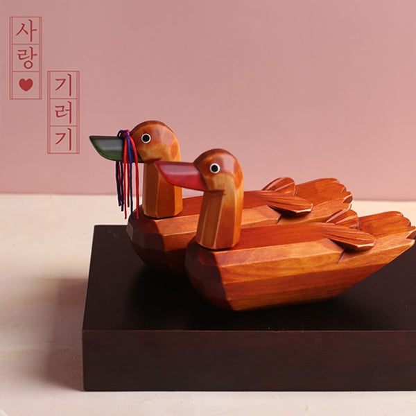 Korean wooden ducks store vintage