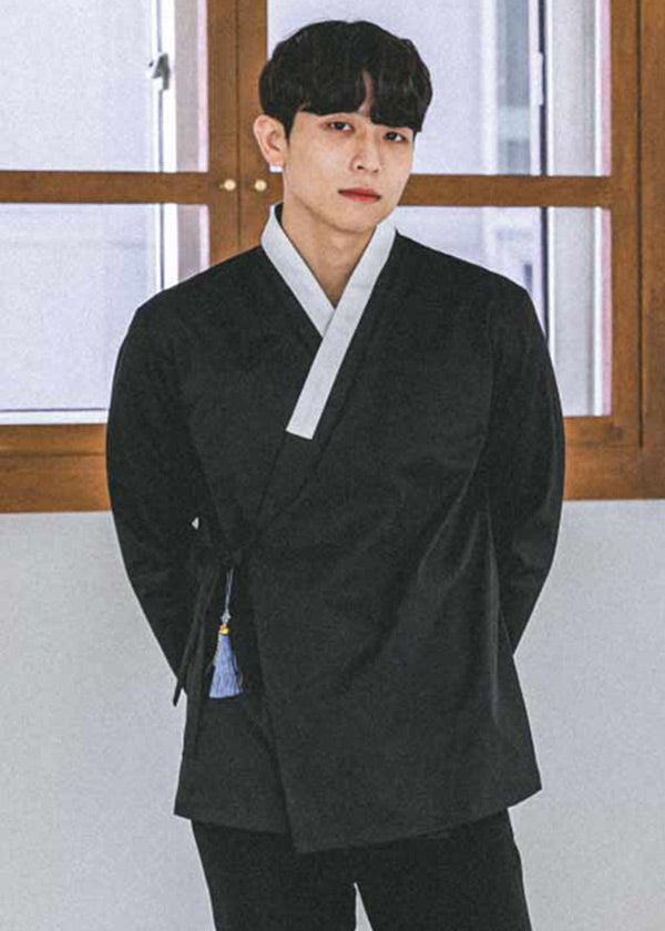 Hwarang Flower Modern Hanbok Shirt For Men – Joteta Korean Online Shop