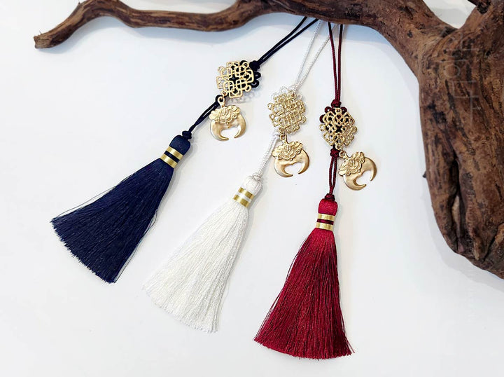 asian fishing pole tassel Tiger Claw Tassel Norigae (3 Colors) – Joteta Korean Online Shop