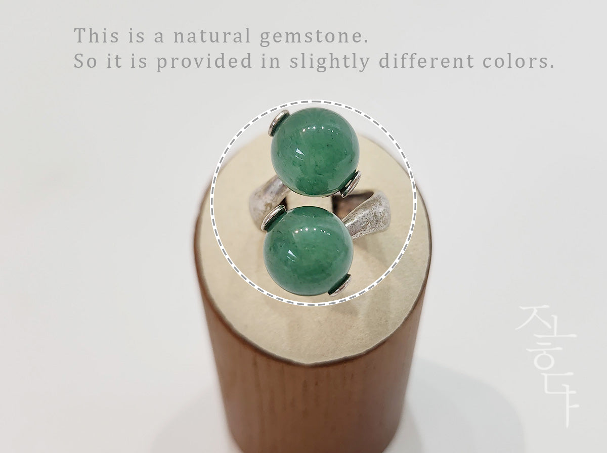 Triangular Jade Ring Twist Dubble Jade Ring (3 Colors) – Joteta Korean Online Shop