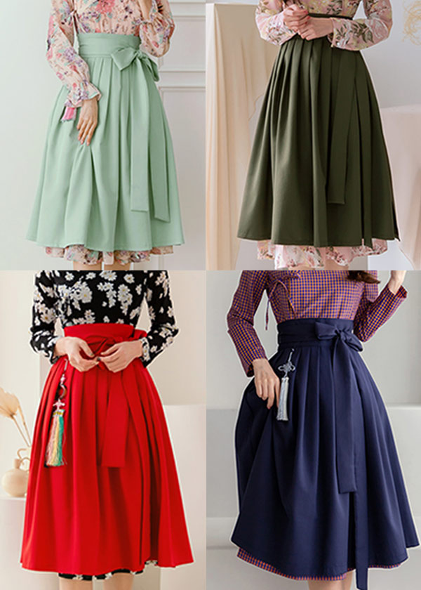 Basic Modern Hanbok Skirt – Joteta Korean Online Shop