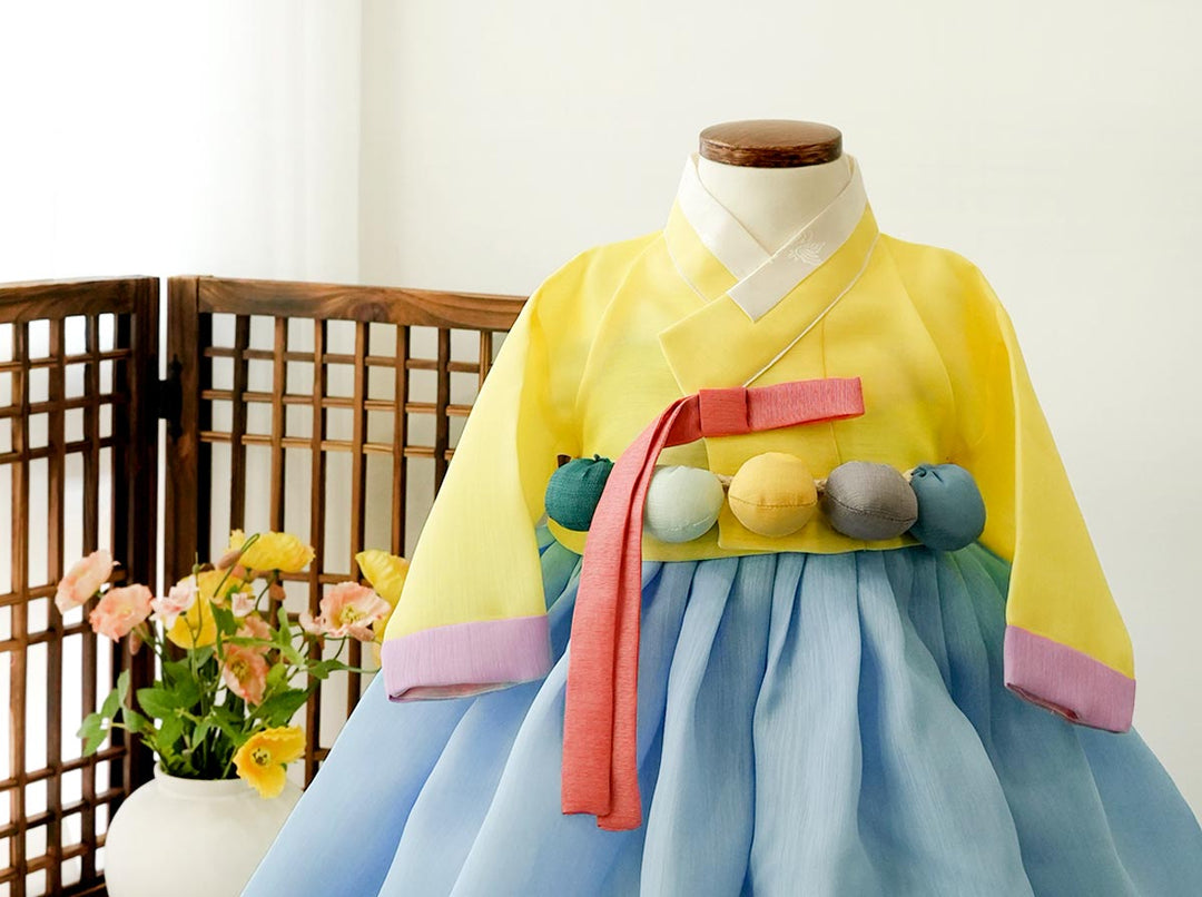 Girl's Hanbok for First Birthday 2024 Dohl Celebration | Baby's Dol Party For 0-11 Years Old (HRG0019)