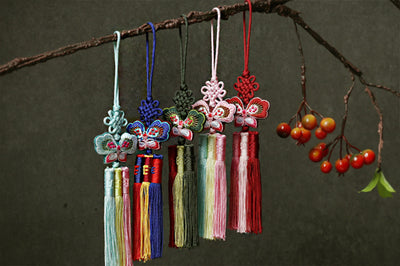 Here is a look at our Cute Butterfly Trio Tassel Norigae which is perfect for Bojagi.